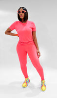 2 Piece Pink Lounge Set