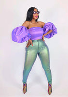 SOLD OUT Metallic Green Pants