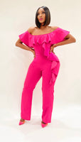 Pink with Envy Ruffle Jumper