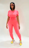 2 Piece Pink Lounge Set