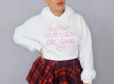 Sale Curvy Support Your Local Girl Gang Hoodie